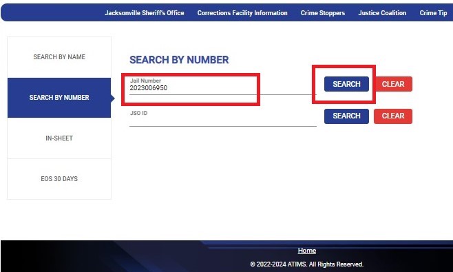 Duval County Jail Search by Booking Number